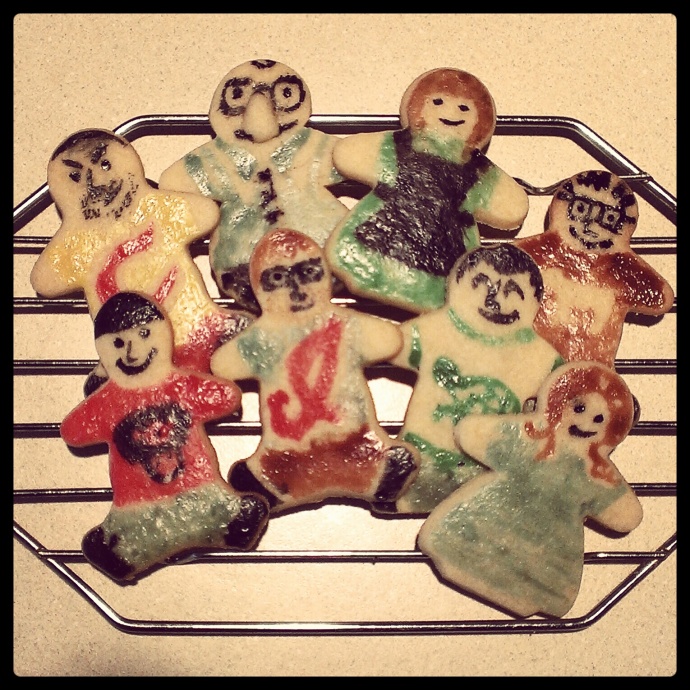 "Oh look! A family of cookies!"
